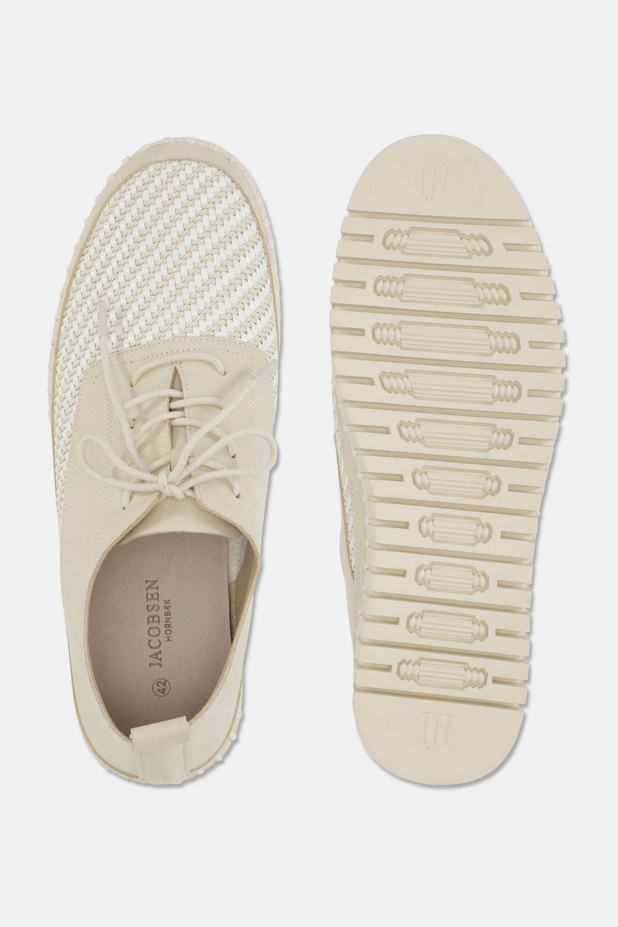 Men's Shoes With Laces - Kit Pearled Ivory